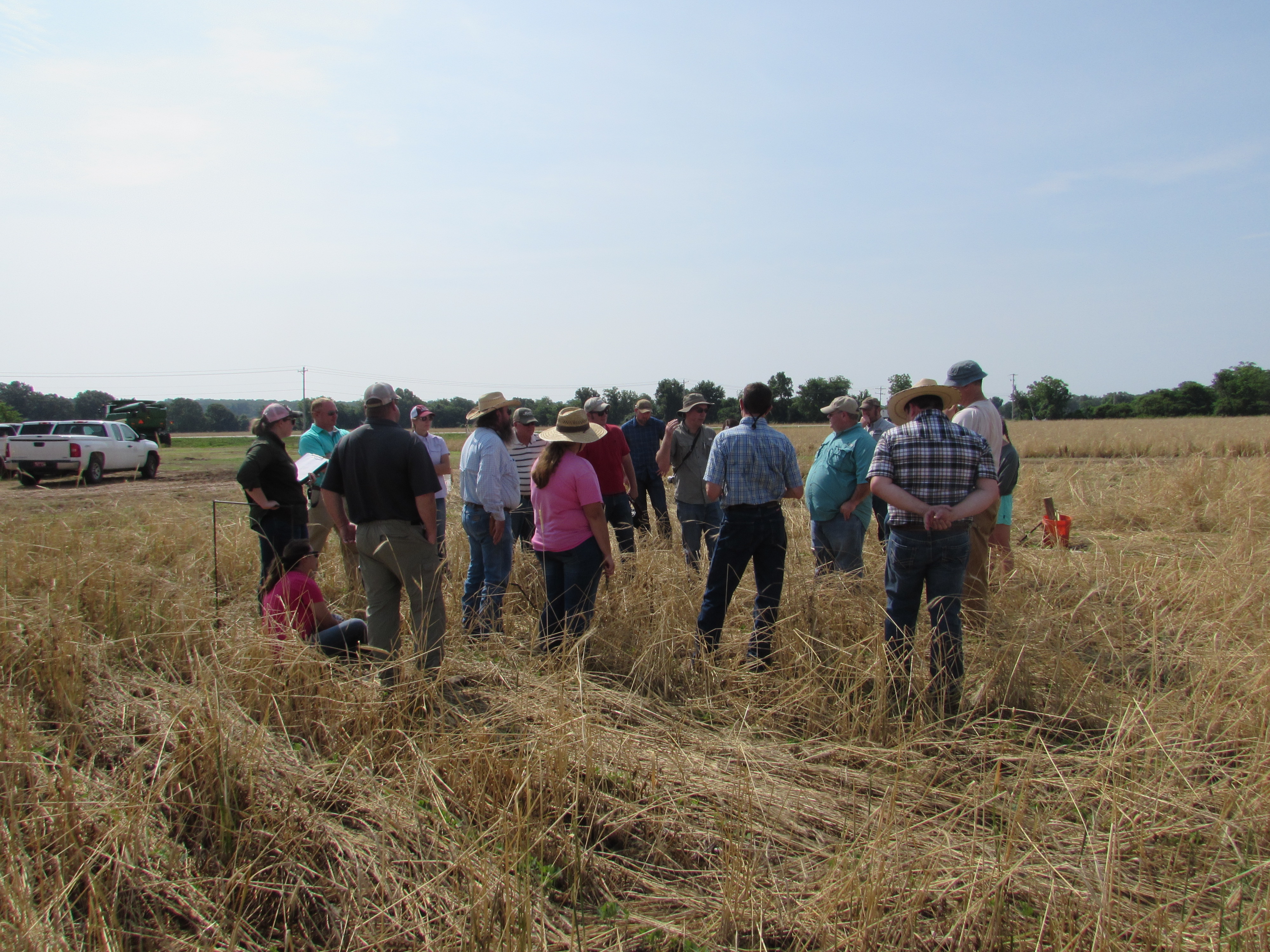 Group standing in field 2018